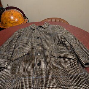 Vintage McGregor Prince of Wales Overcoat – Size 40– Wool Blend